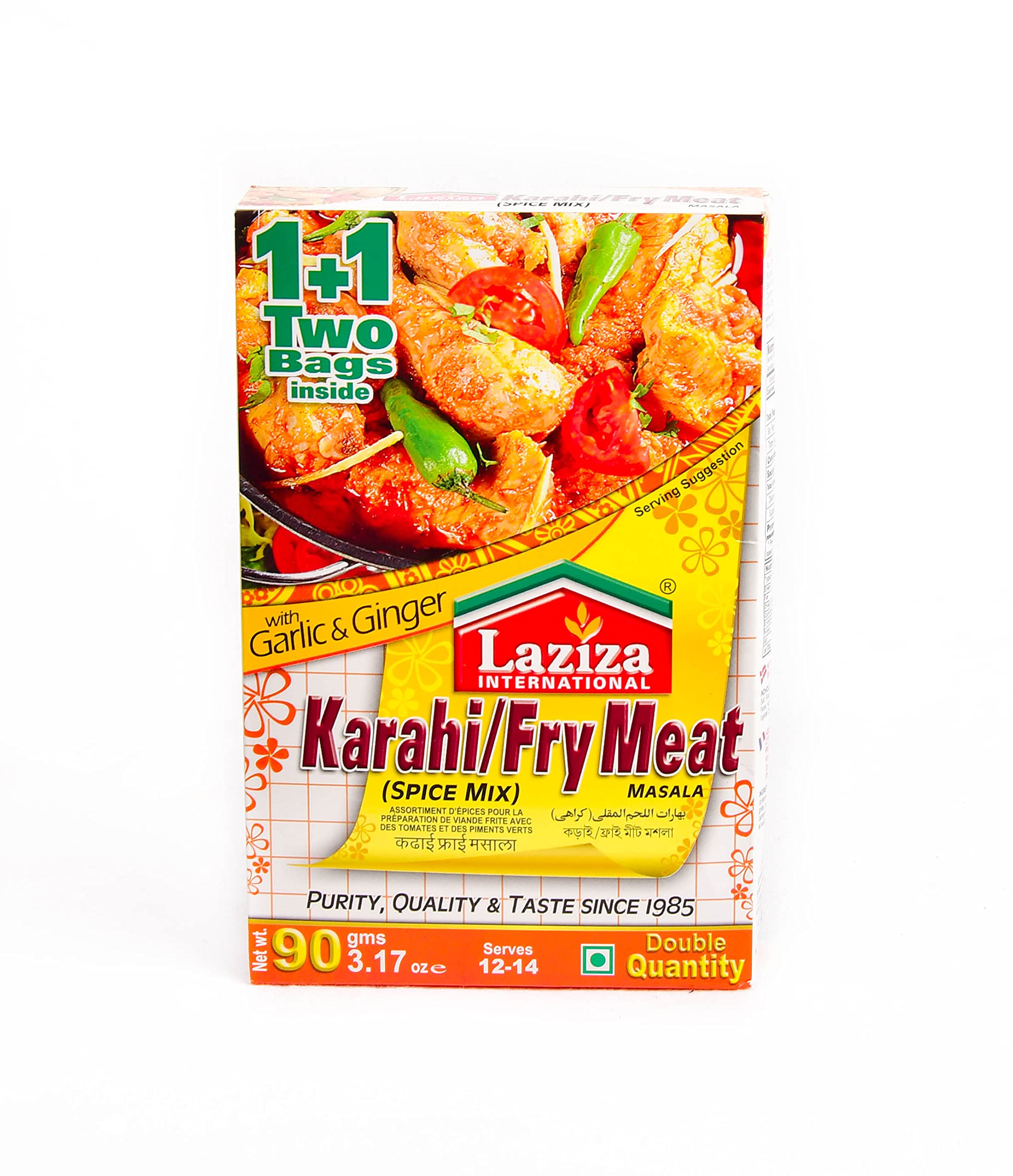 Laziza KarahiFry Meat Masala with Garlic and Ginger 90gms