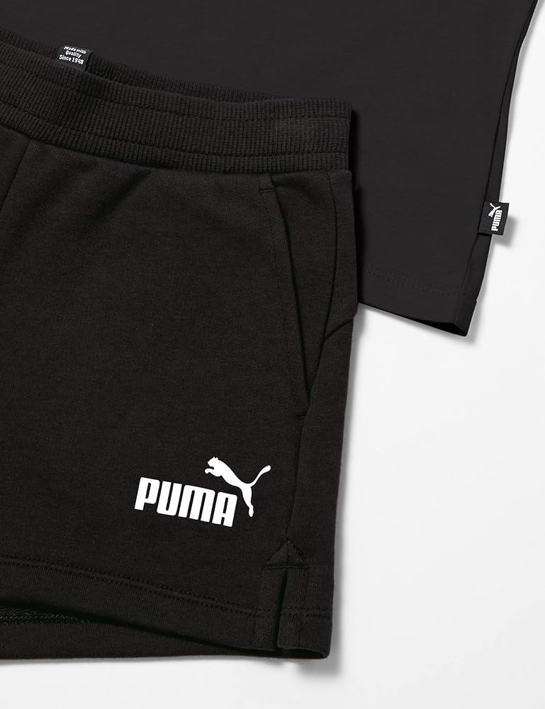 PUMA ブラック・グレー シャツ＆ショーツセット ASIA S 楽天市場】PUMA プーマ ジュニア ハーフトップ ショーツ 上下