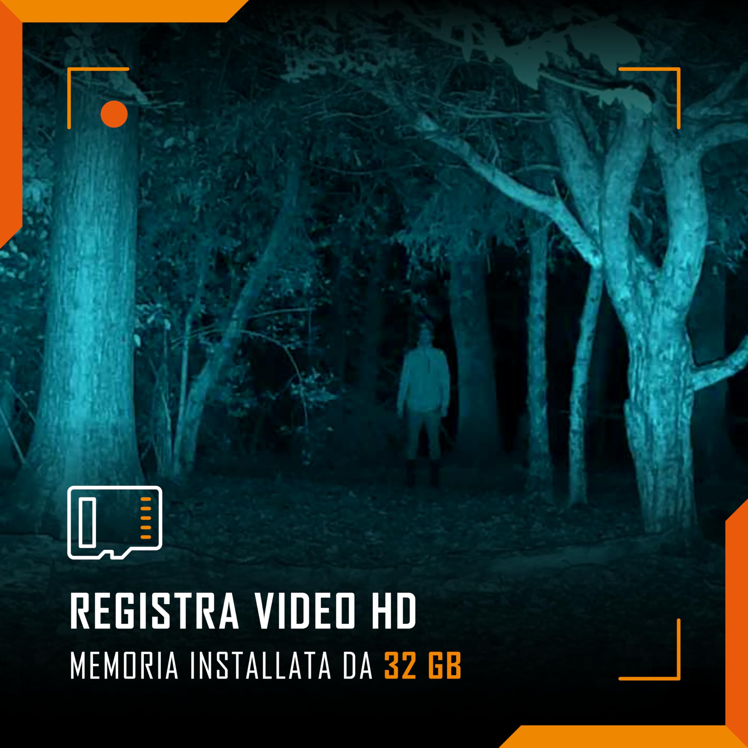 Nightfox Prowl 2 - Visore Notturno, Monoculare per Visione Notturna a Infrarossi, Lenti Fisheye e Grandangolari, IR a 940 nm, Impermeabile IP65, NVG Digitale Montato sulla Testa/Casco per Softair