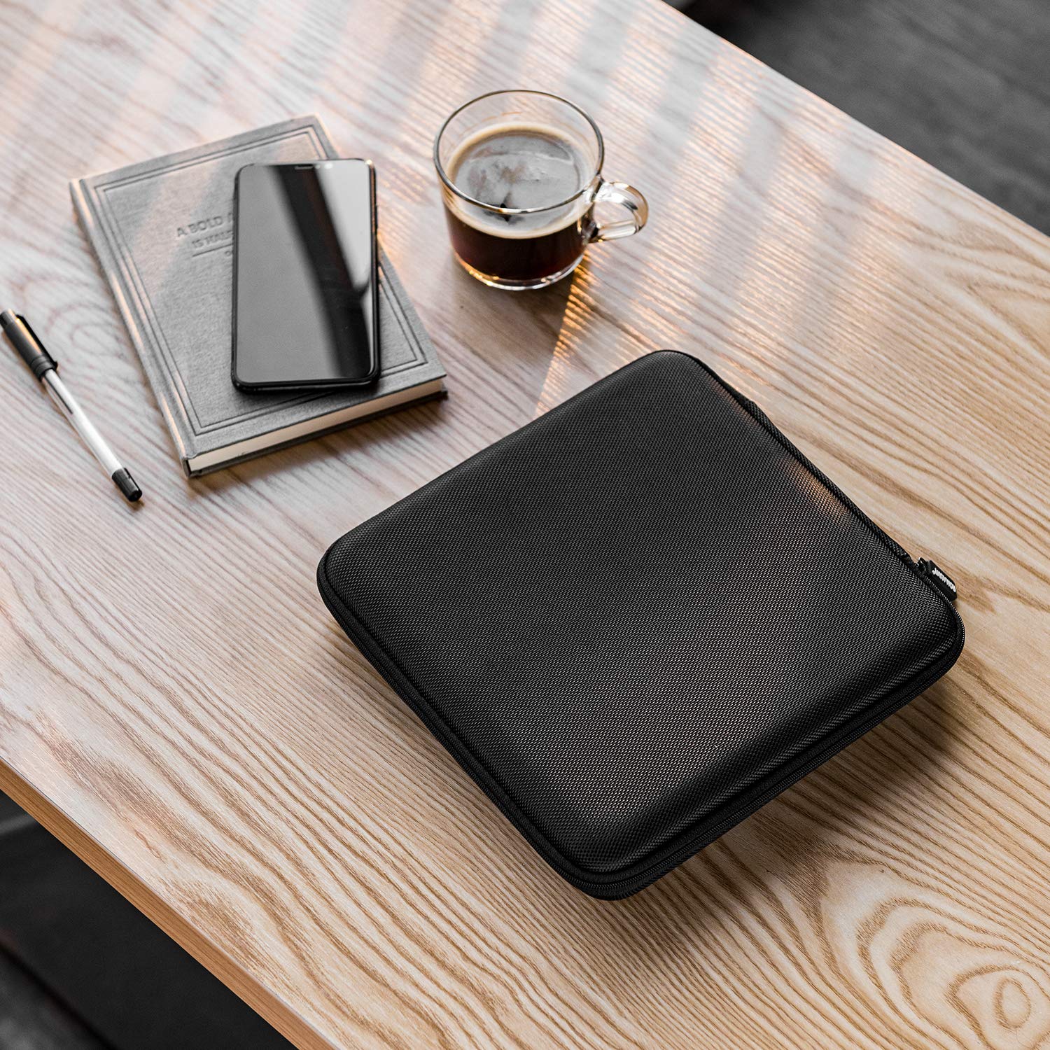 ROMAUNT Custodia protettiva per il trasporto compatibile con capsule Nespresso OrignalLine, accessorio per macchina da caffè portatile, porta cialde da viaggio in materiale EVA, custodia rigida per 36