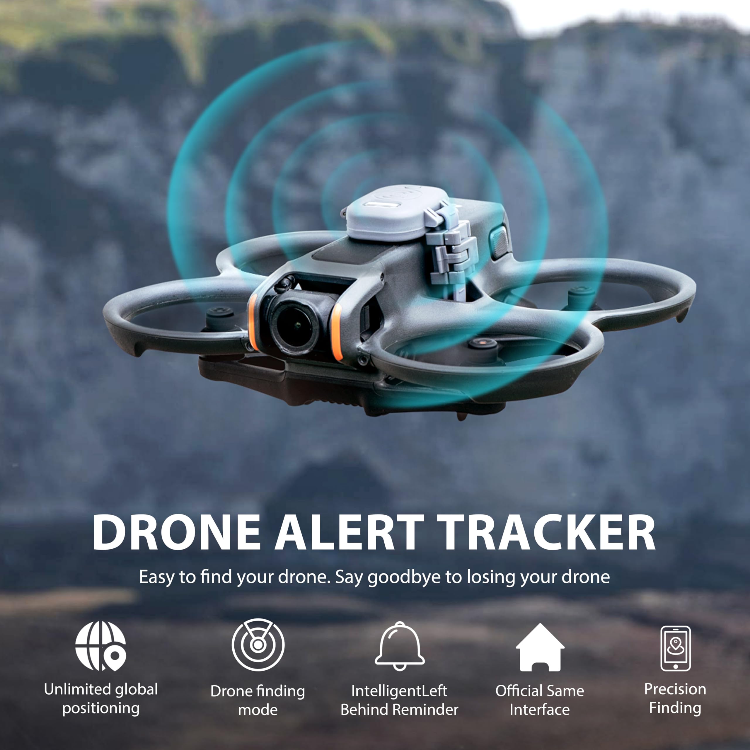 STARTRC Drone Alarm Buzzer,Alarm with Lost Drone Rechargeable LED 120dB for Flight Controller GPS Tracker for DJI Mini 4 pro/Mini 4K/Avata 2 / RC Quadcopters & Multirotors Accessories