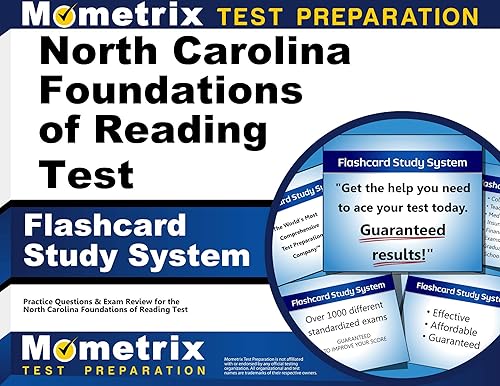 North Carolina Foundations of Reading Test Flashcard Study System: Practice Questions &amp; Exam Review for the North Carolina Foundations of Reading Test (Cards)