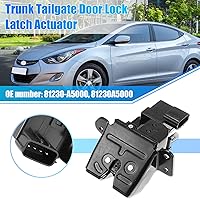 Vista 2 de X AUTOHAUX Actuador de Bloqueo de Pestillo de Maletero Trasero para Hyundai Elantra GT 2013-2017 81230-A5000 Motor de Actuador de Bloqueo de Puerta