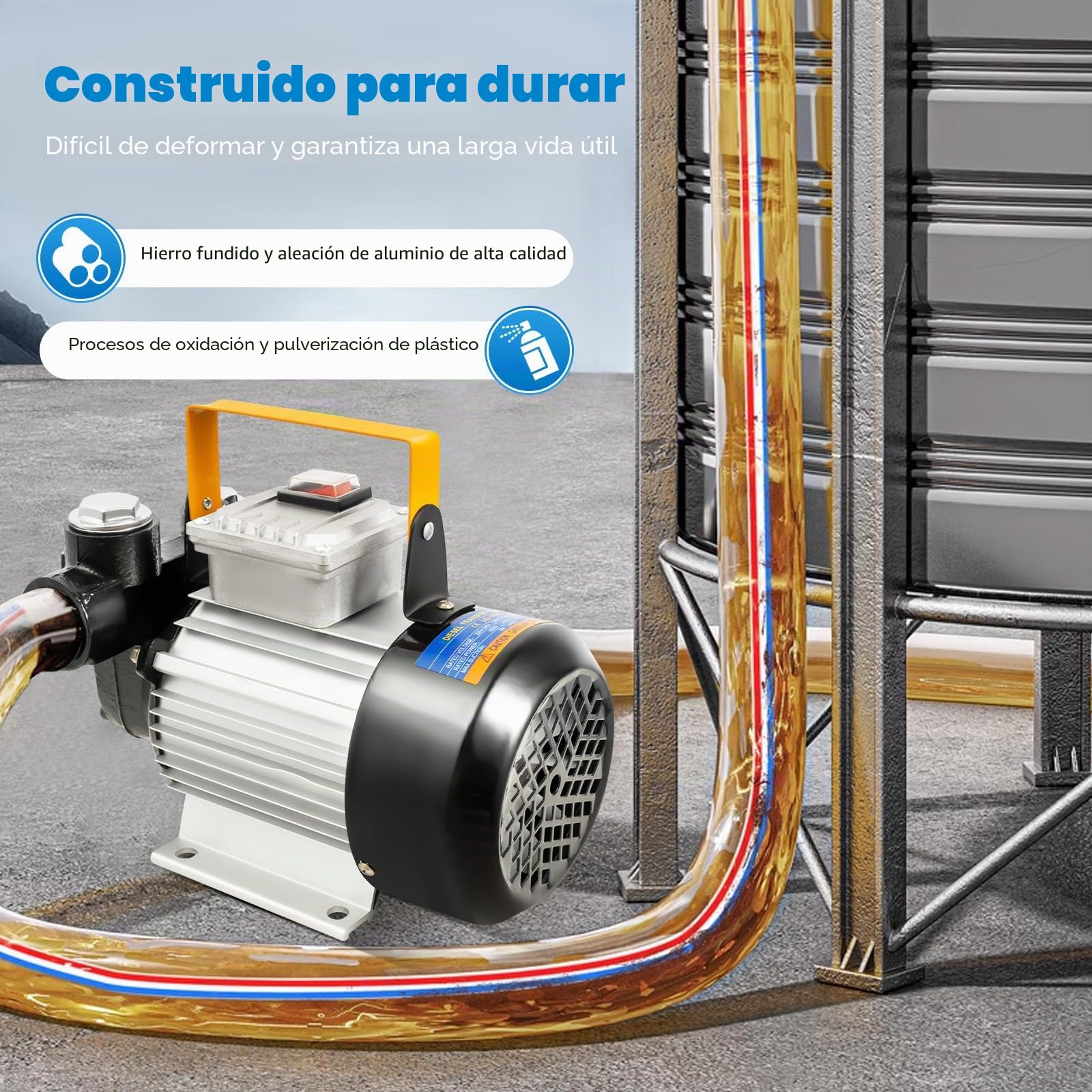 bomba de combustible, eléctrica autocebante, diésel 550 W, 220 V, extracción de aceite, transferencia de combustible diésel