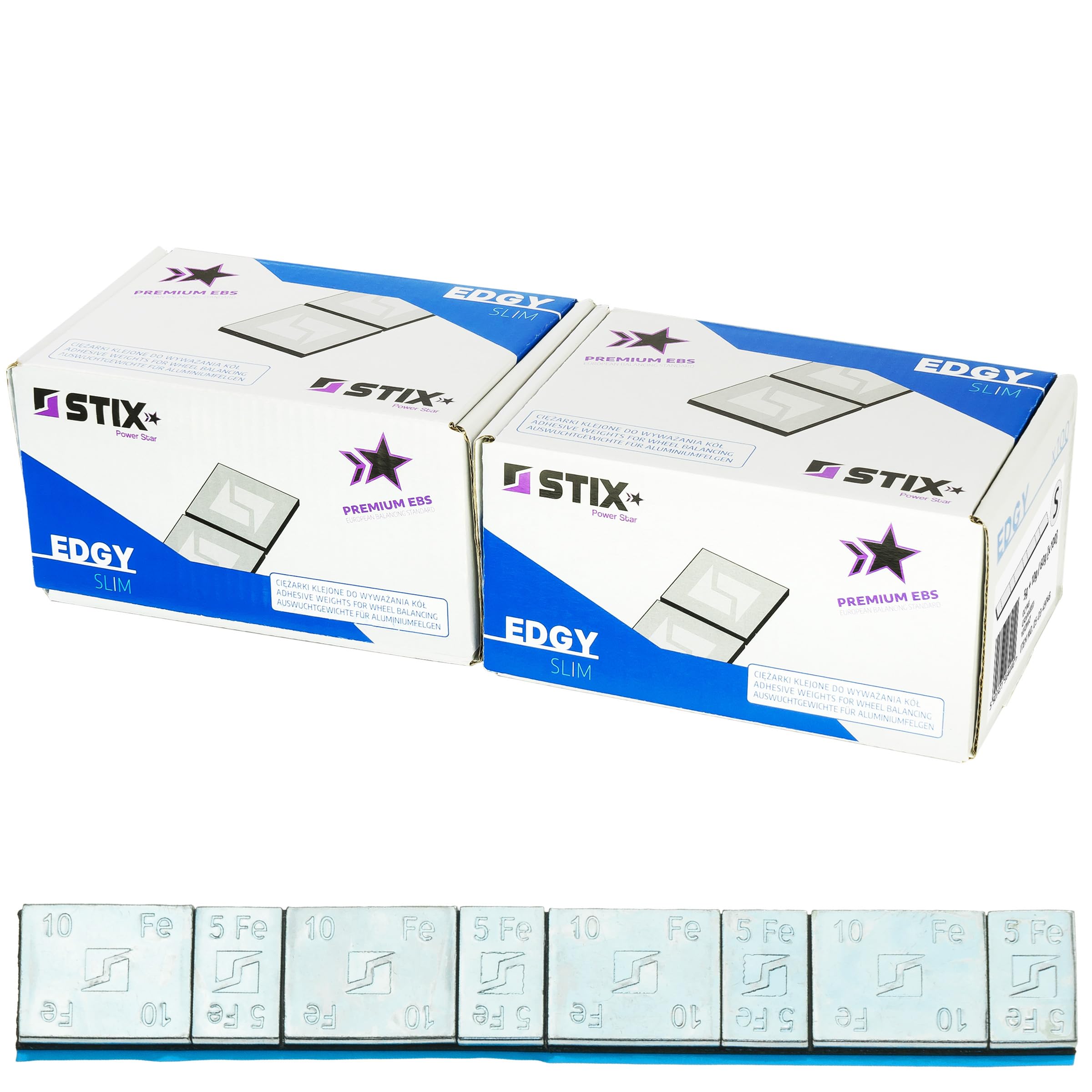 Stix Automotive Equipment Pesi Adesiva di bilanciamento - 5 + 10 g/60 g - Cerchioni in Alluminio - 200 Pezzi