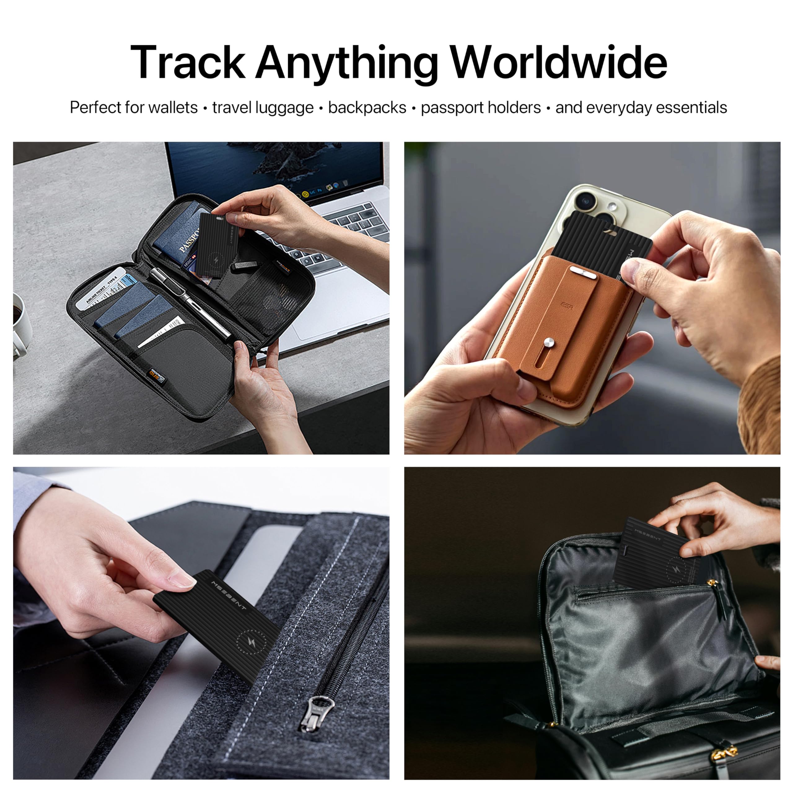 Amazon.com: MSEBENT Wallet Tracker Card Smart Tag 4 Pack, Apple