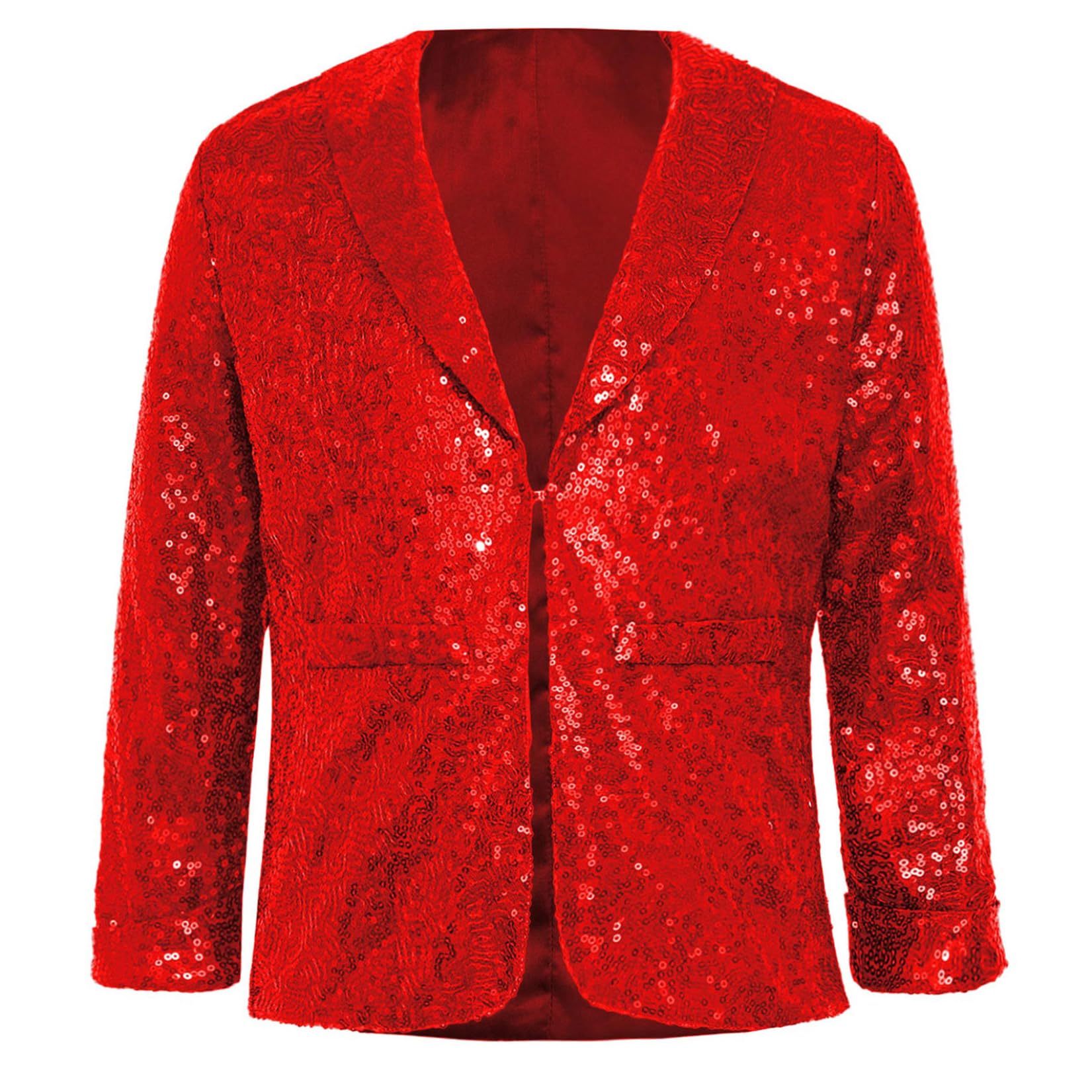Jungen Mädchen Pailletten Jacke Glänzend Weihnachten Jacke Mantel Glitzer Blazer Sakko Disco Jazz Hip Hop Weihnachten Party Outfits