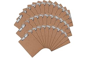 Eco-Friendly PANDRI Hardboard Clipboards (36-Pack)