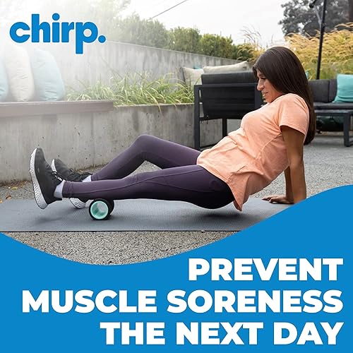 Miniatura 3 de Chirp Rodillo de espuma para ruedas alivio específico de espalda y cuello, estirador de columna lumbar, estiramiento de espalda de descompresión