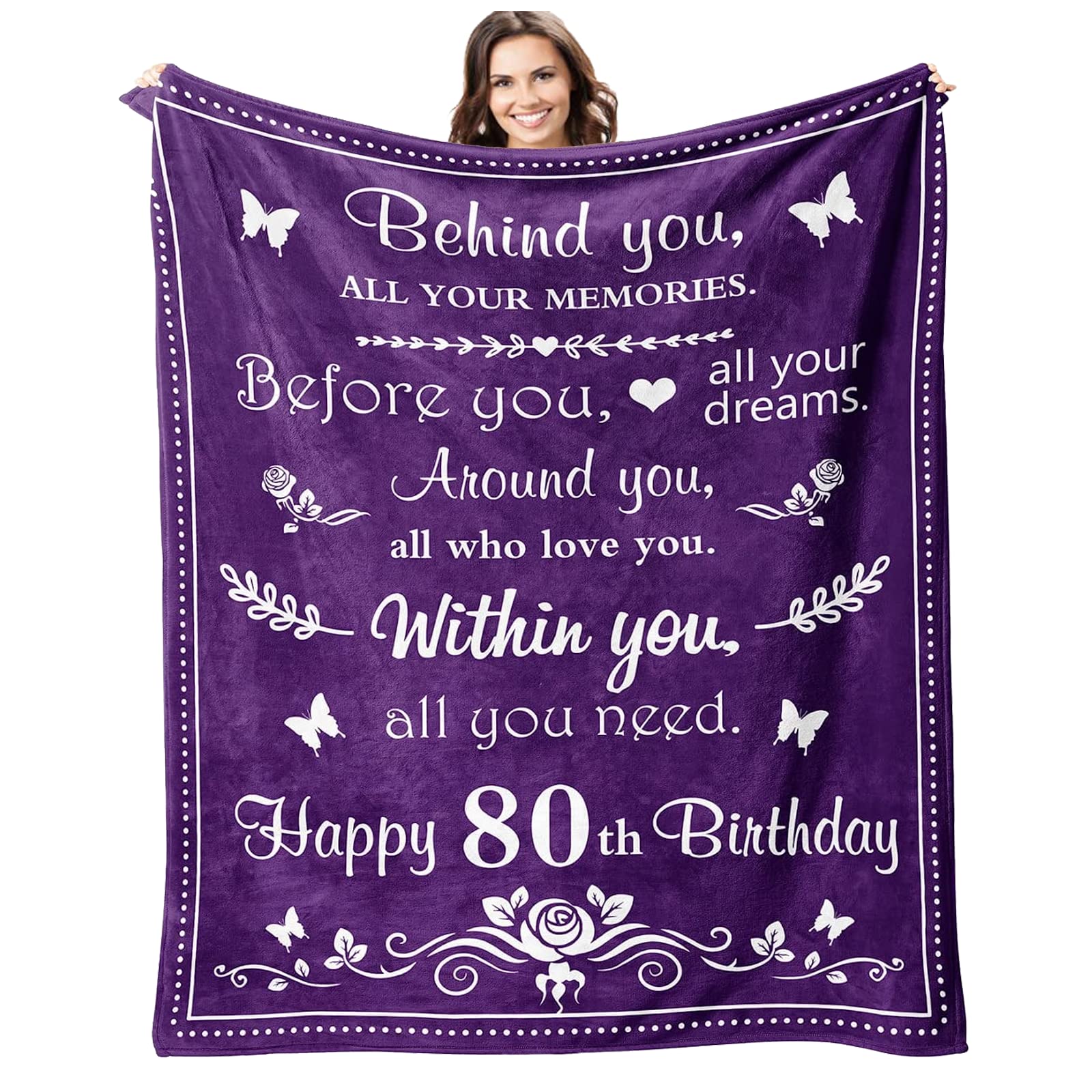 Blanket Unusual Gifts For 80 Year Old Woman 80th Birthday Gifts