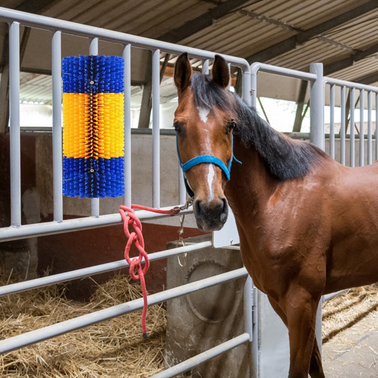Generic Spazzola antigraffio per bestiame, allevia il prurito e la pulizia, spazzola per mucca, spazzola per bovini, tiragraffi per mucche, bestiame, bovini, pecore, maiali