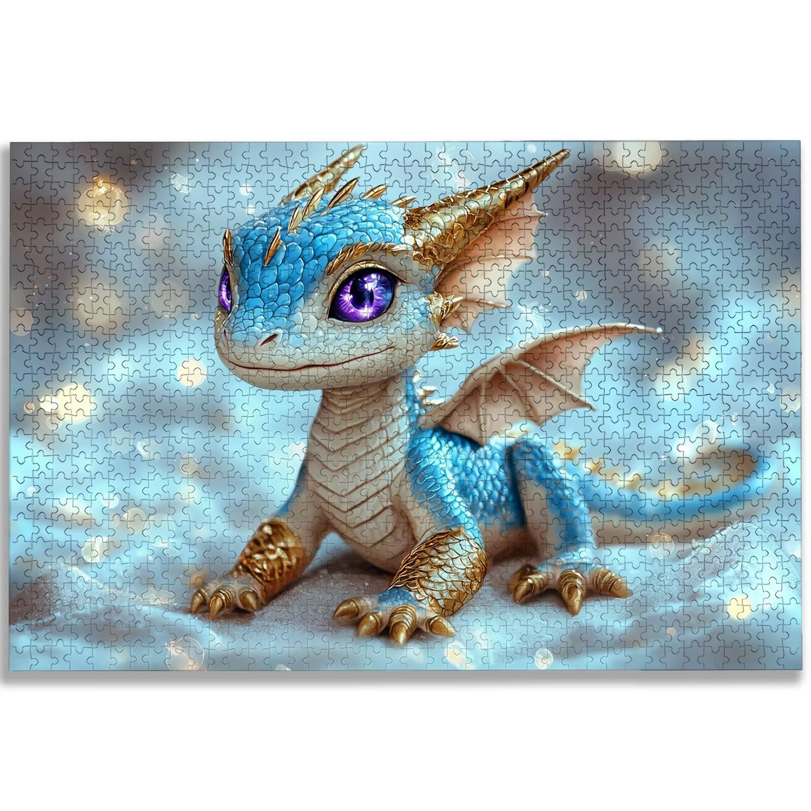 Puzzle 1500 sztuk dla dorosłych, puzzle Dragoncell 1500 sztuk sztuki dla dorosłych i młodzieży, rozmiar: 87 x 57 cm, obowiązkowe drewniane urocze puzzle, pomysł na prezent dla kobiet mężczyzn, wystrój