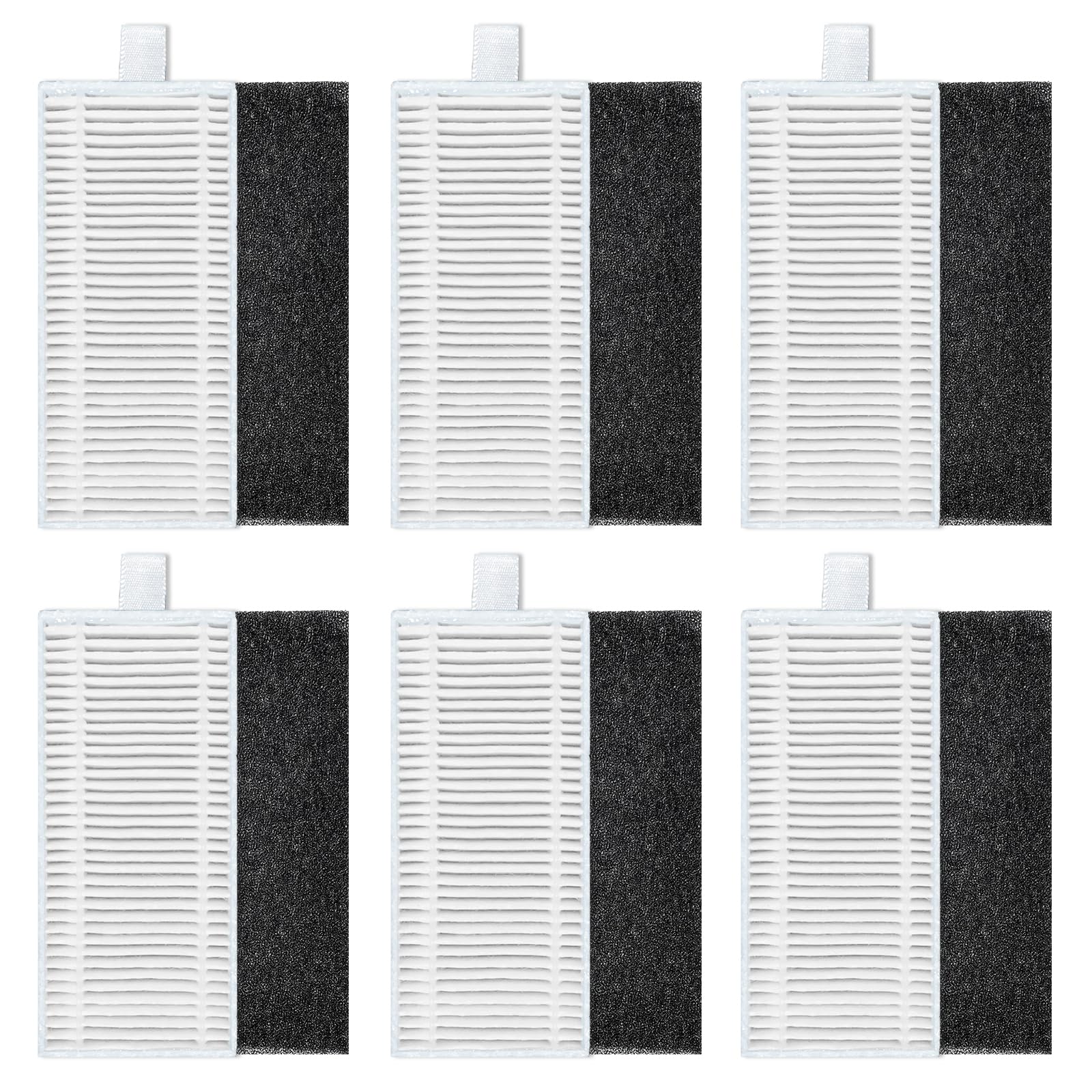 KiimSin 6 Pièces de Filtres M3 Réutilisables pour Lefant M3 / Gen1 / Gen2, Pièces de Rechange pour Aspirateur Sans Fil 6