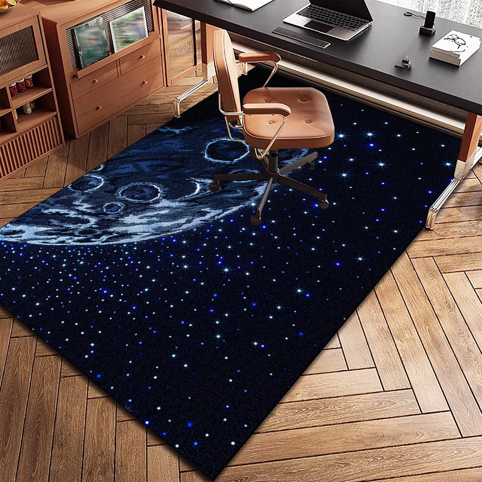 Alfombra Escritorio Suelo Antideslizante Protectora Suelo para Silla de Oficina, Alfombrilla para Silla para Suelos Duros Alfombra Silla Gaming Oficina Protectors Suelo Silla Ruedas 80 x 120 cm