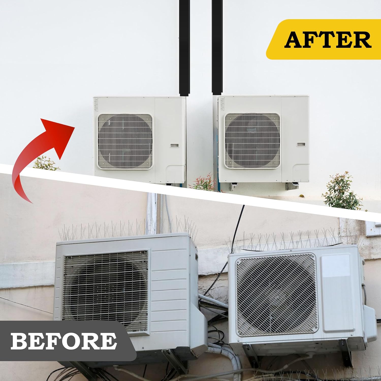 Metal Line Set Cover Kit for Mini Split/Central AC/Heat Pump , Weatherproof & Easy Install , Residential & Commercial Use (Black, 3" x 3" x 6.5FT)