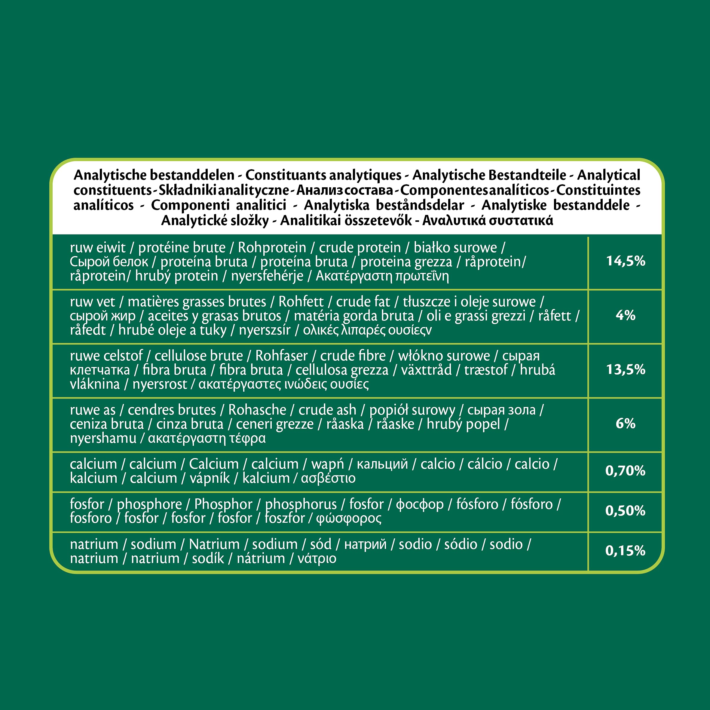 VERSELE-LAGA - Nature Original Cuni - Mélange Complet, Varié et Enrichi pour Lapins (Nains) Adultes - 9kg