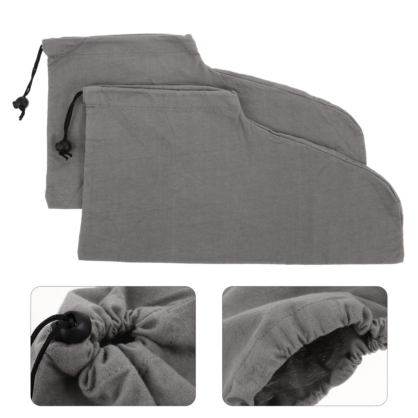 Borsa da Viaggio per Scarpe 6 Pezzi in Cotone, Organizer | Set di Sacchetti Chiusura a Cordino, Leggero e Portatile, per Stivali e Scarpe, Uso Casa e Viaggio