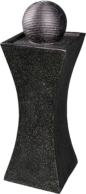 MDA Designs Sequanna Hourglass and Sphere Water Feature with Light