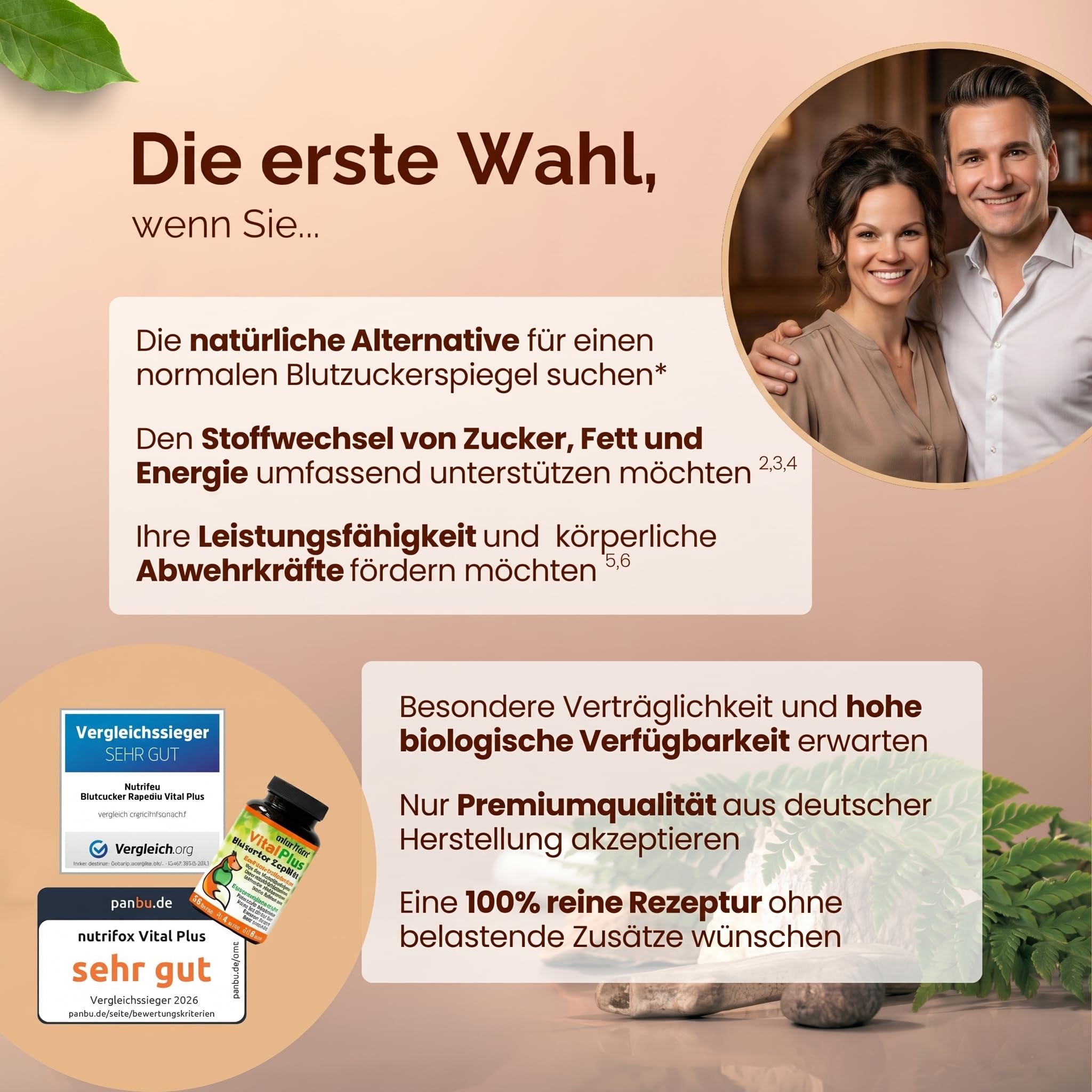 60 Blutzucker Kapseln Vital Plus (Ceylon-Zimt, Chrom, Zink, OPC, Bittermelone, Bockshornkleesamen, Kurkuma, Ingwer, Vitamin B-Komplex, usw.) 1 Monat, von Beratern für Diabetes