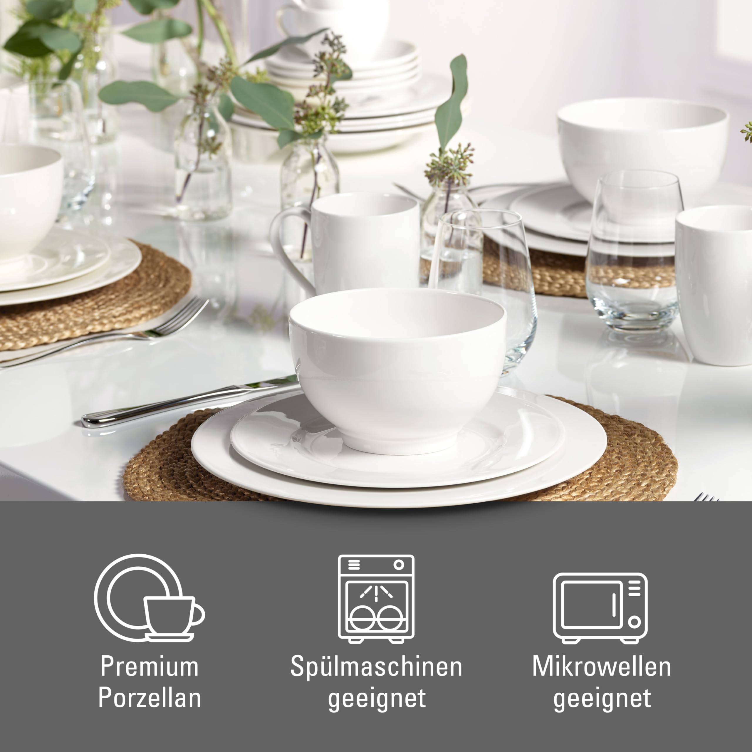 Amazon.com | Villeroy & Boch Basic White Coffee Set 18 Pieces
