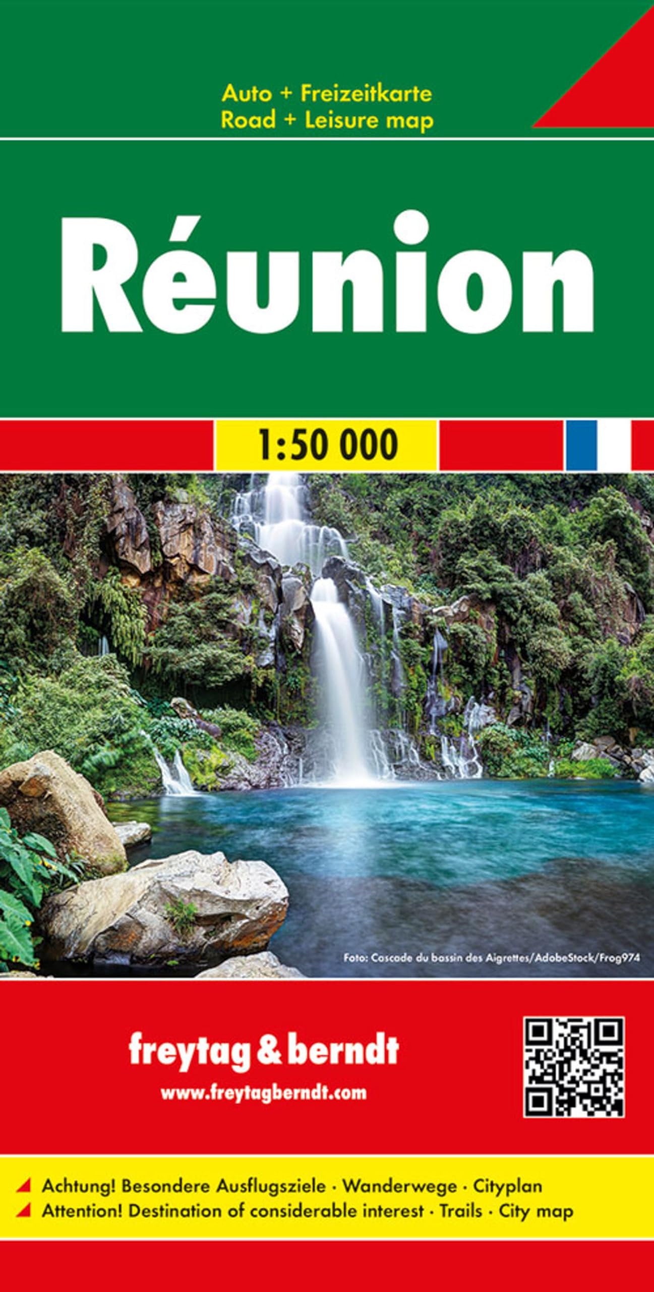 Reunion: Toeristische wegenkaart 1:50 000