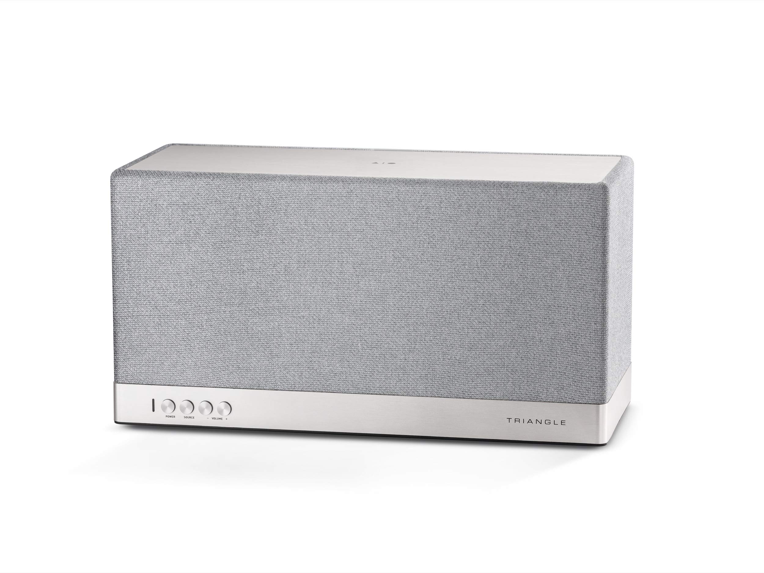 Triangle - Diffusore Connesso AIO 3 - Diffusore All-in-One Compatibile Bluetooth, Wi-Fi & Multiroom Senza Fili - Audio HD - Ingresso Ottico - 2x 45W - 360 x 195 x 150 mm - Grigio