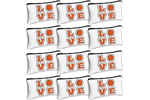 12-Piece Basketball Makeup Bag Set: Ultimate Storage for Athletes and Fans