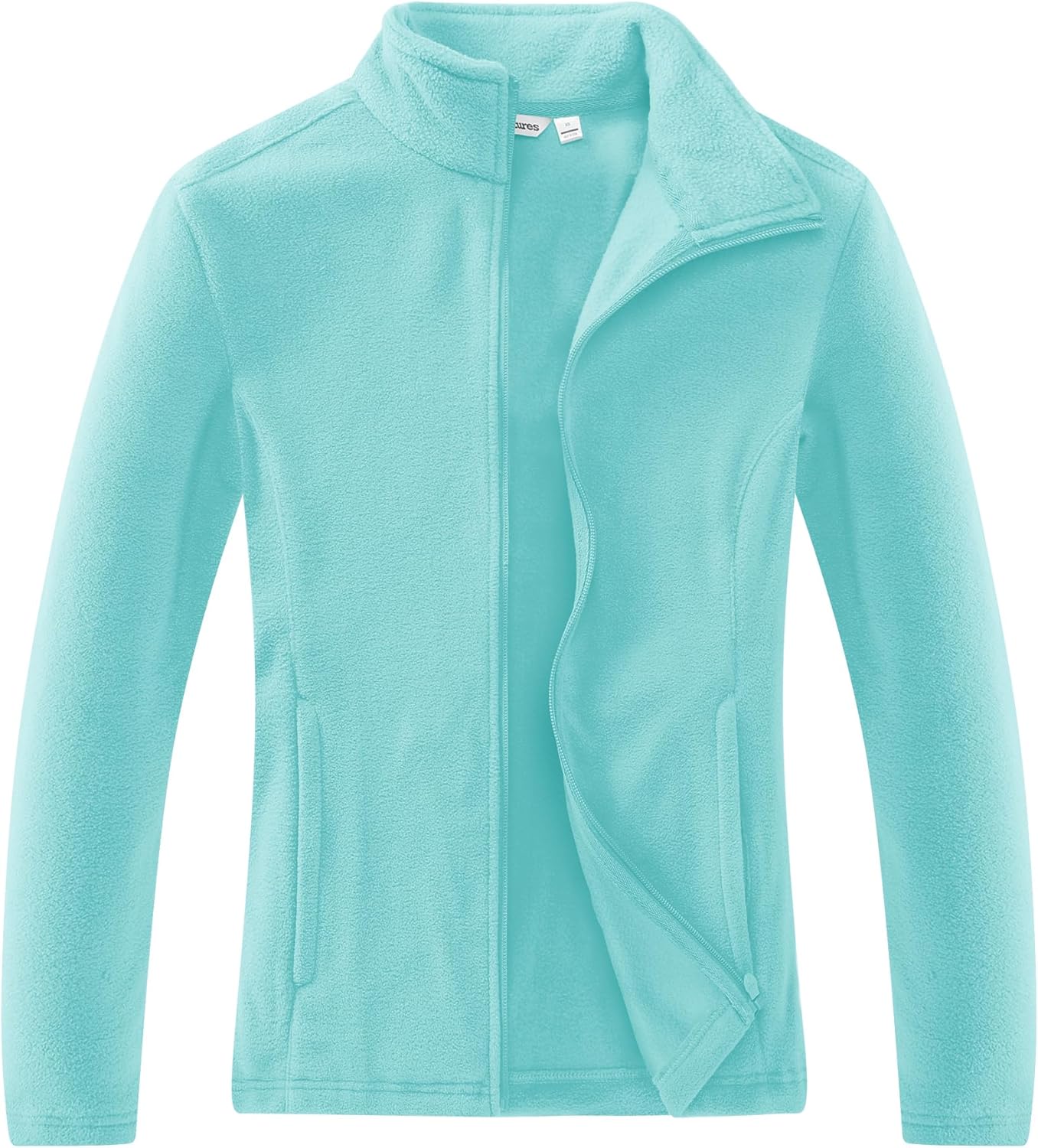 Outdoor Ventures Women's Lightweight Warm Zip Up Long-Sleeve Soft Polar Fleece Jacket for Fall Winter