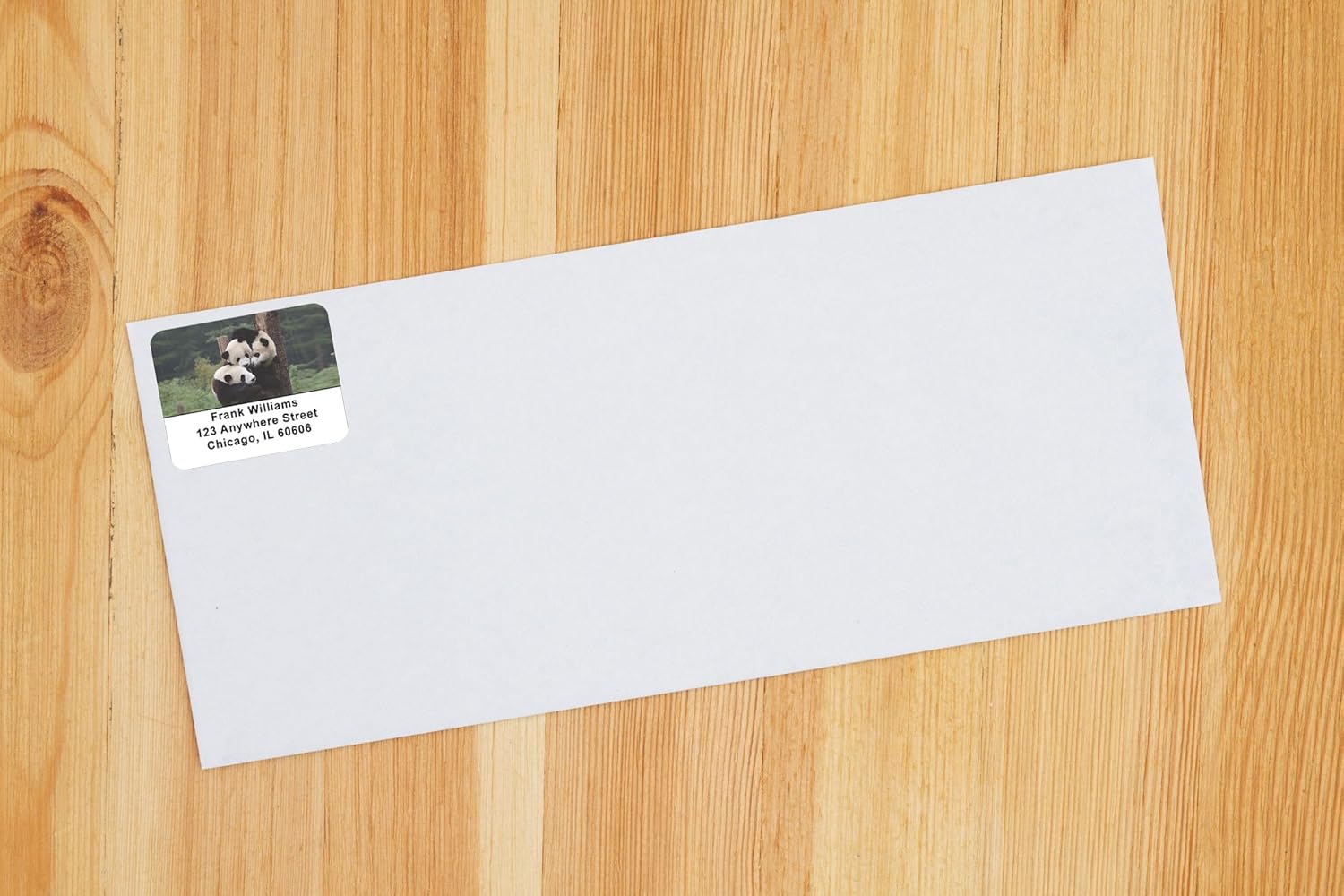 Panda Family Address Labels