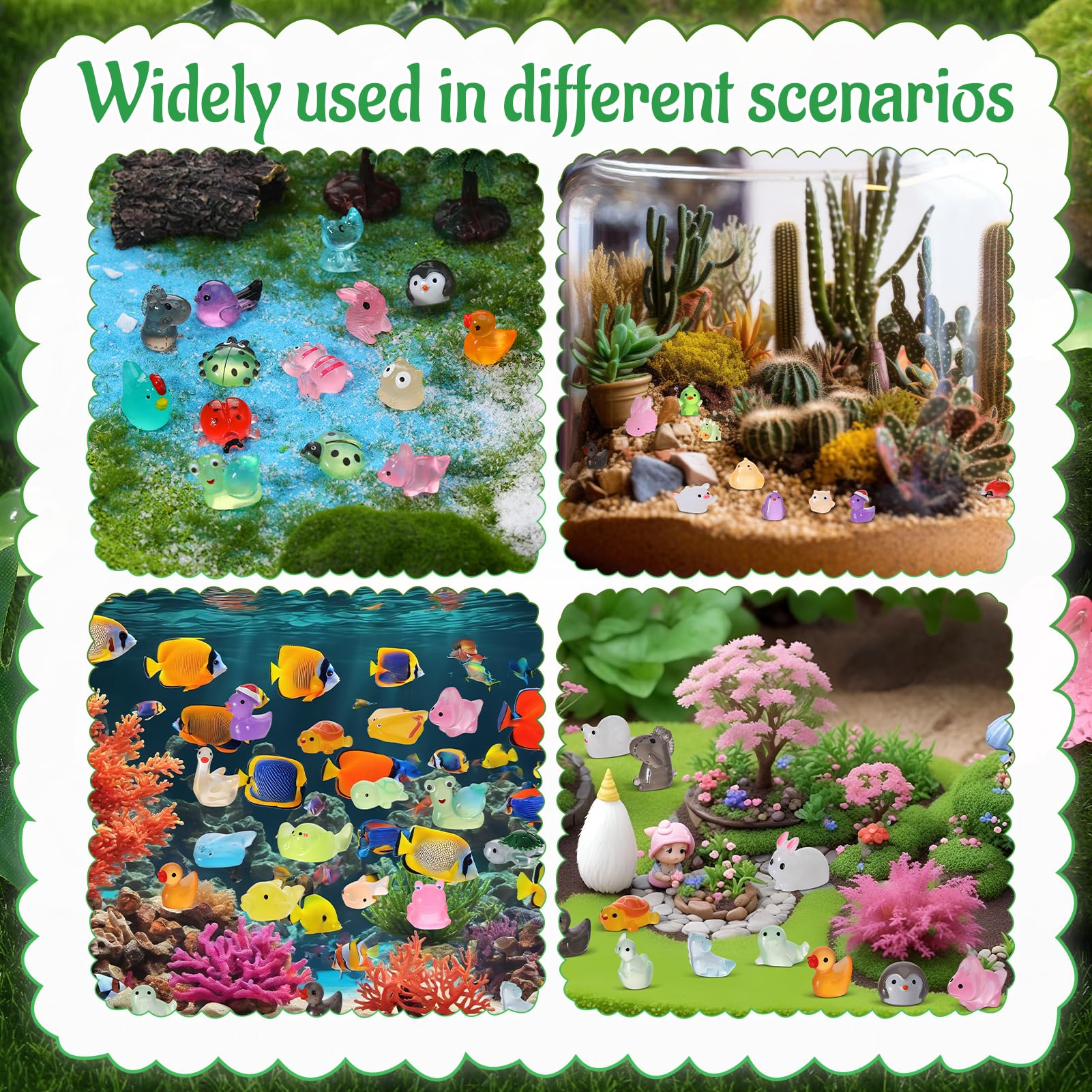 50 Pack Mini Glow Resin Animals Blind Bags, Small Resin Animals Mixed - Image 3