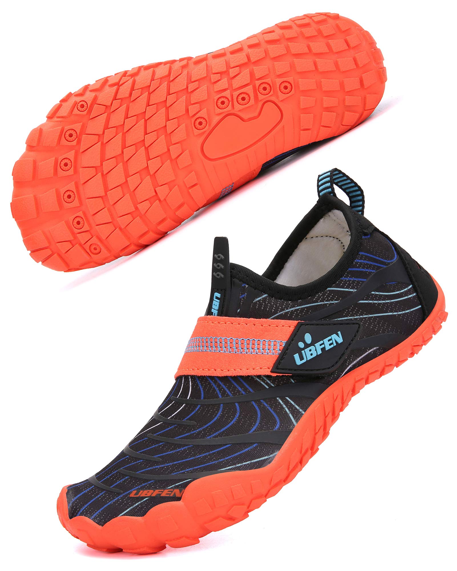KUBUA Boys Girls Water Shoes Aqua Socks for Kids Quick-Dry Swim Walking Surf Diving Baref…