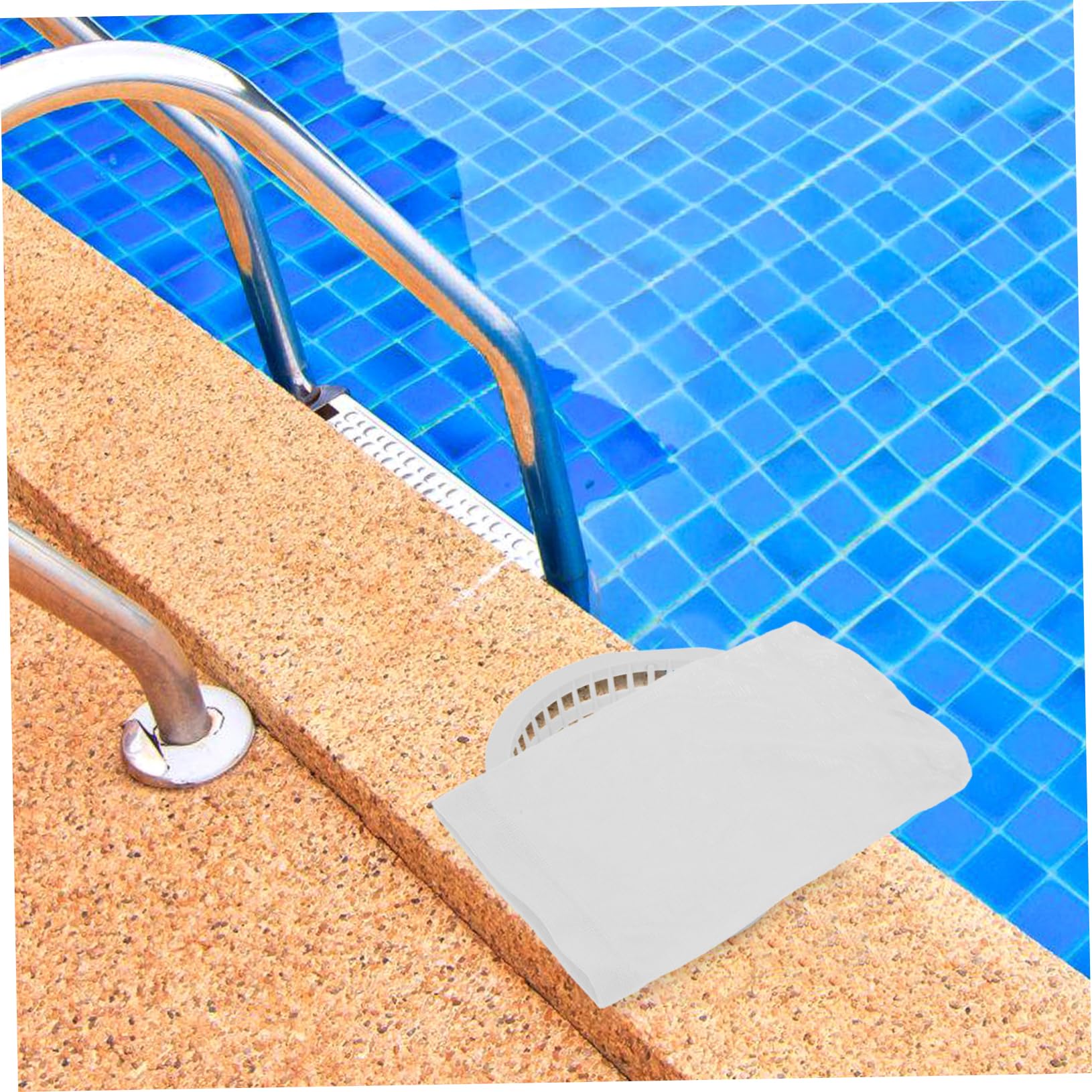 Sosoport 100pièces Chaussettes De Filtration pour Écumeur De Piscine pour Panier De Skimmer Débris Et Salissures Nettoyage Facile Blanc