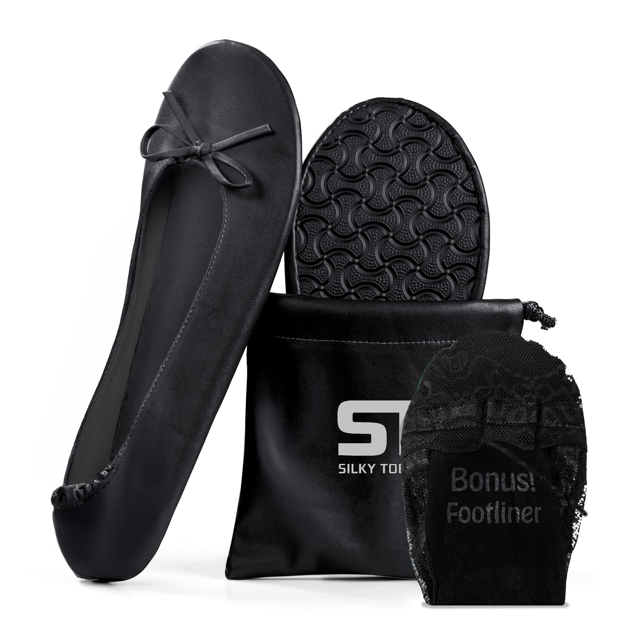 Women’s Foldable Ballet Flats - Portable Roll-Up Slippers for Purse, Travel, or Events - Comfortable Ballerina Shoes