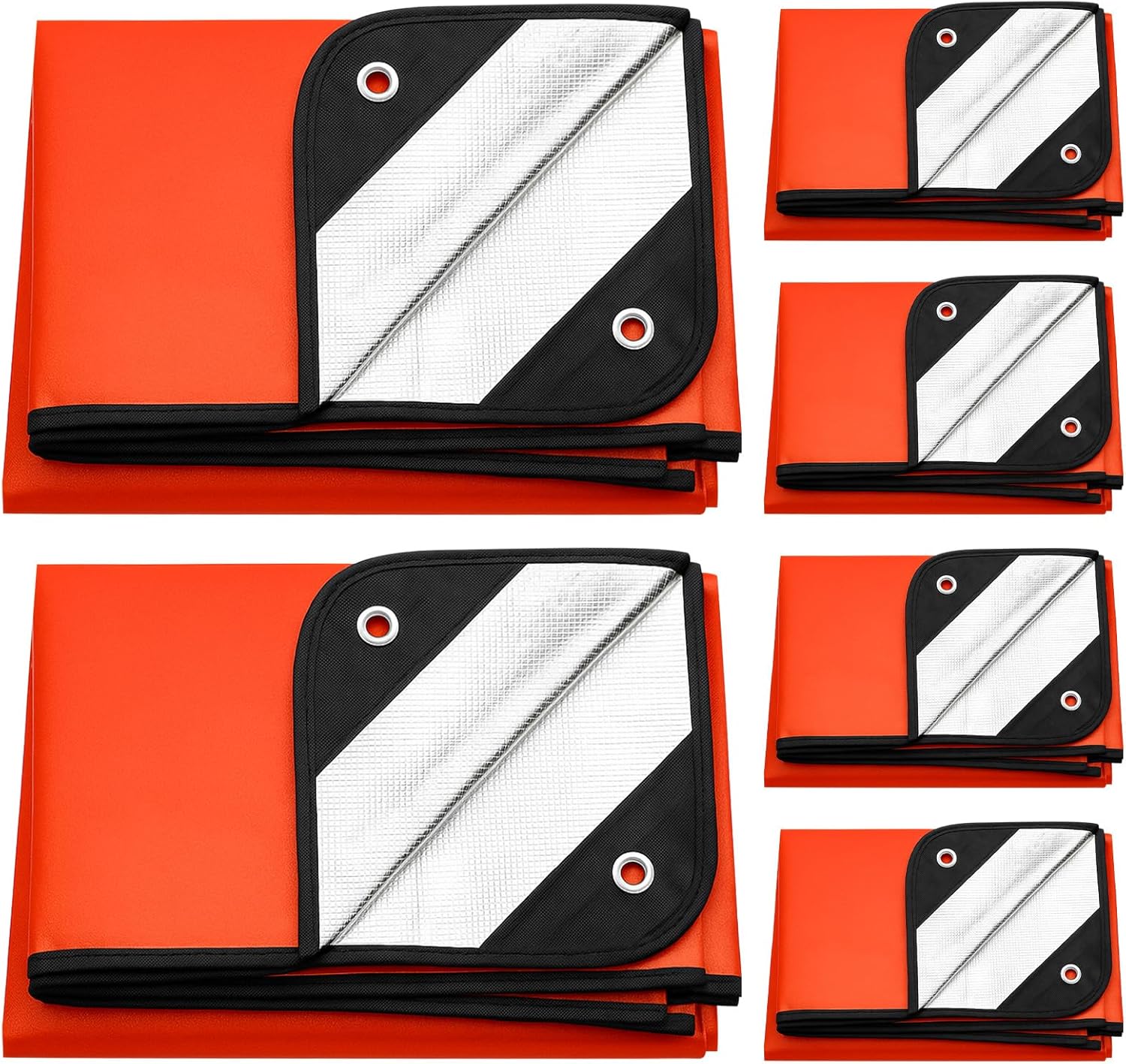 6-Pack Waterproof Thermal Blankets & Ponchos for Camping & Travel 6-Pack Waterproof Thermal Blankets & Ponchos for Camping & Travel