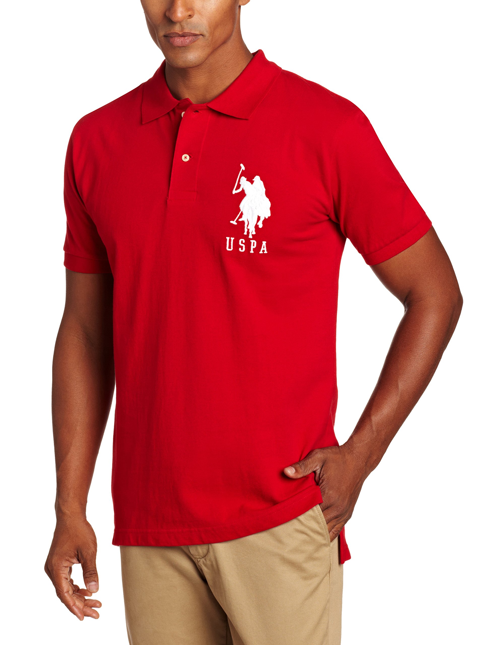U.S. Polo Assn.Men's Solid Short-Sleeve Pique Polo Shirt