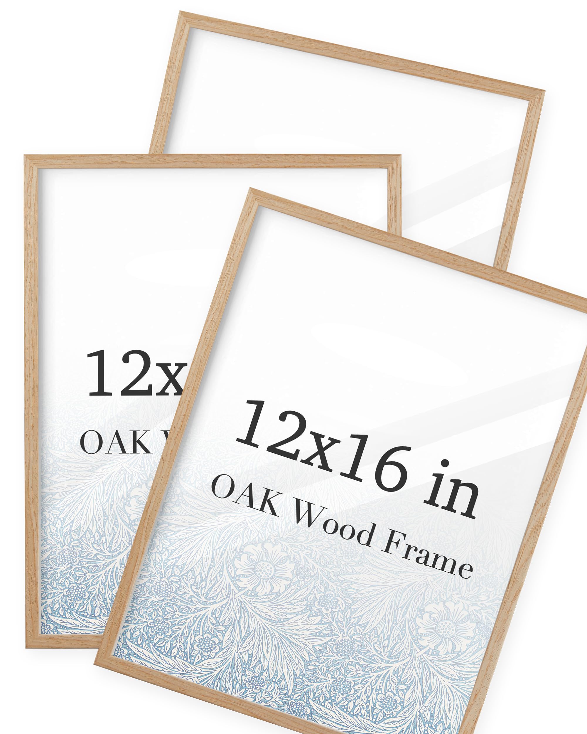 Amazon.com - UPWOIGH 12x16 Oak Wood Picture Frame - Minimalist