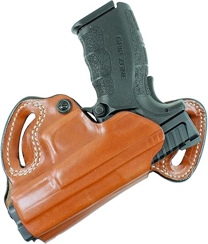 Desantis Pequeño de la funda trasera para Glock 17SW99 mano derecha bronceado