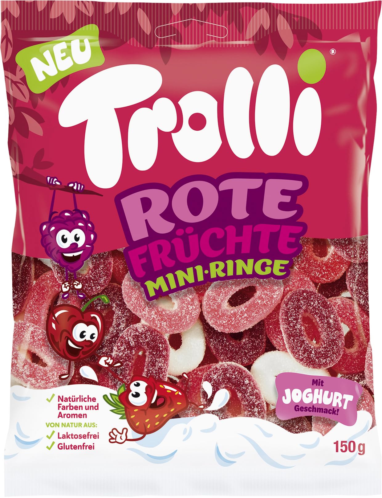 Trolli Rote Früchte Mini Ringe 150 g