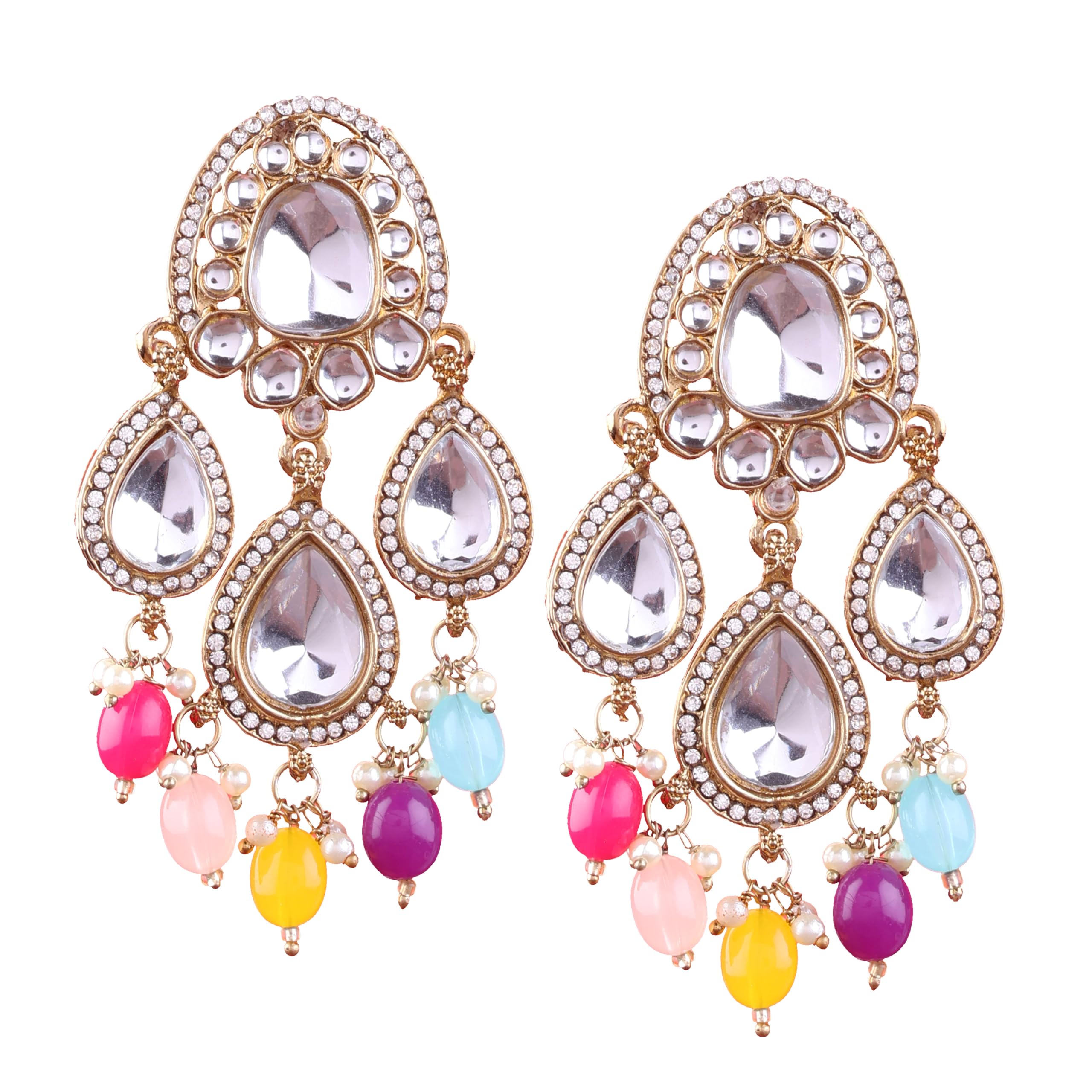 Shonas Style Latest Stylish Fashionable & Traditional Dangler Drop Earrings for Women and Girl (Multicolor) (B0DCC3PWBH) Amazon Price History, Amazon Price Tracker