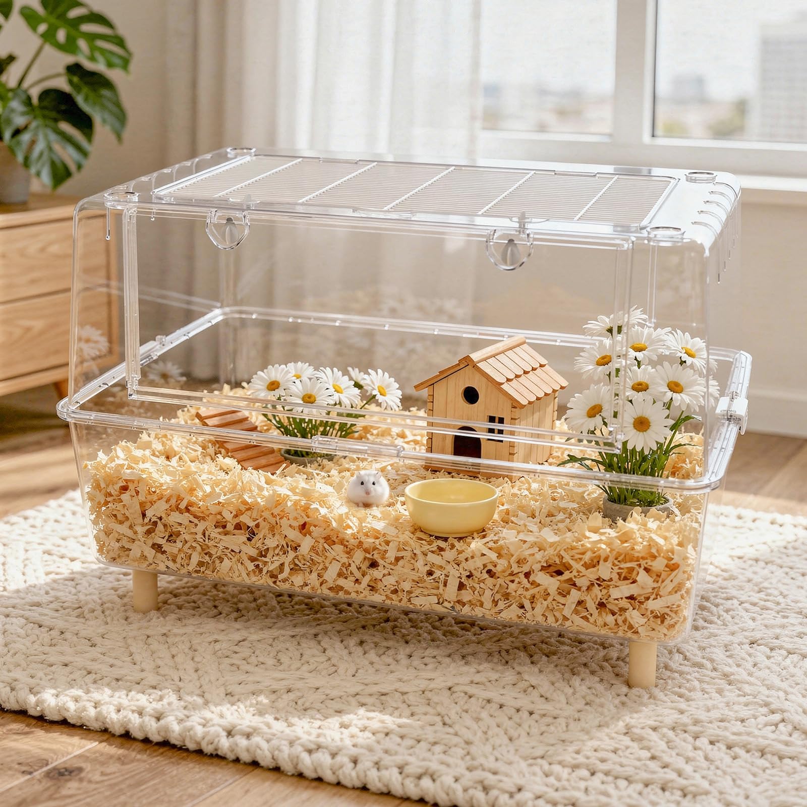 Amazon | Yulezen ハムスターケージ 75cm 大型 ゴールデンハムスター