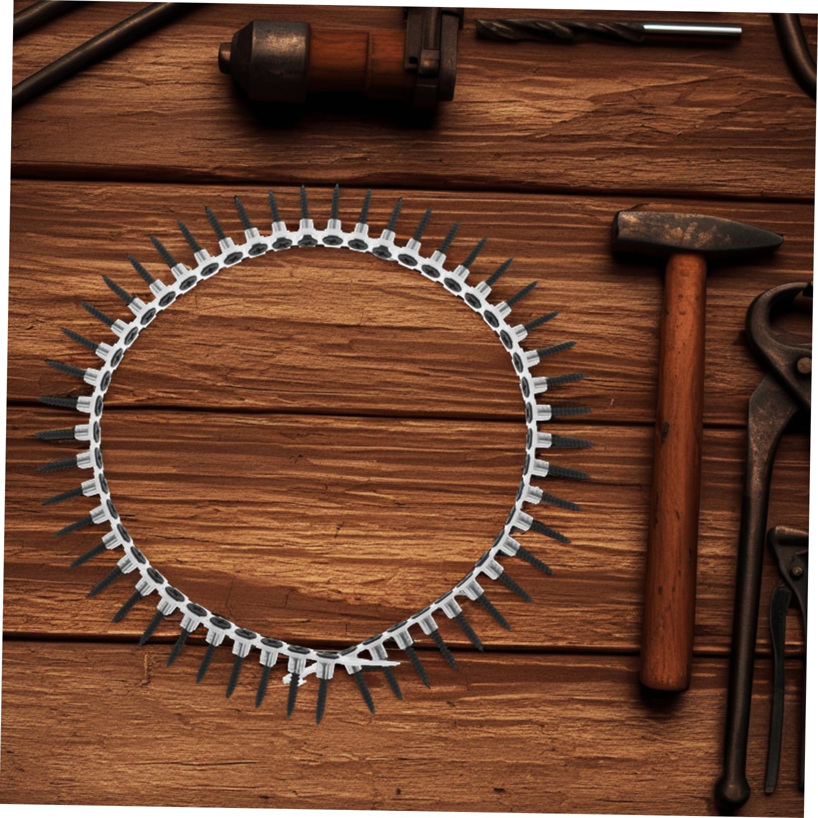 Tornillos para Paneles de Yeso en Cinta, 1000 Piezas Plata