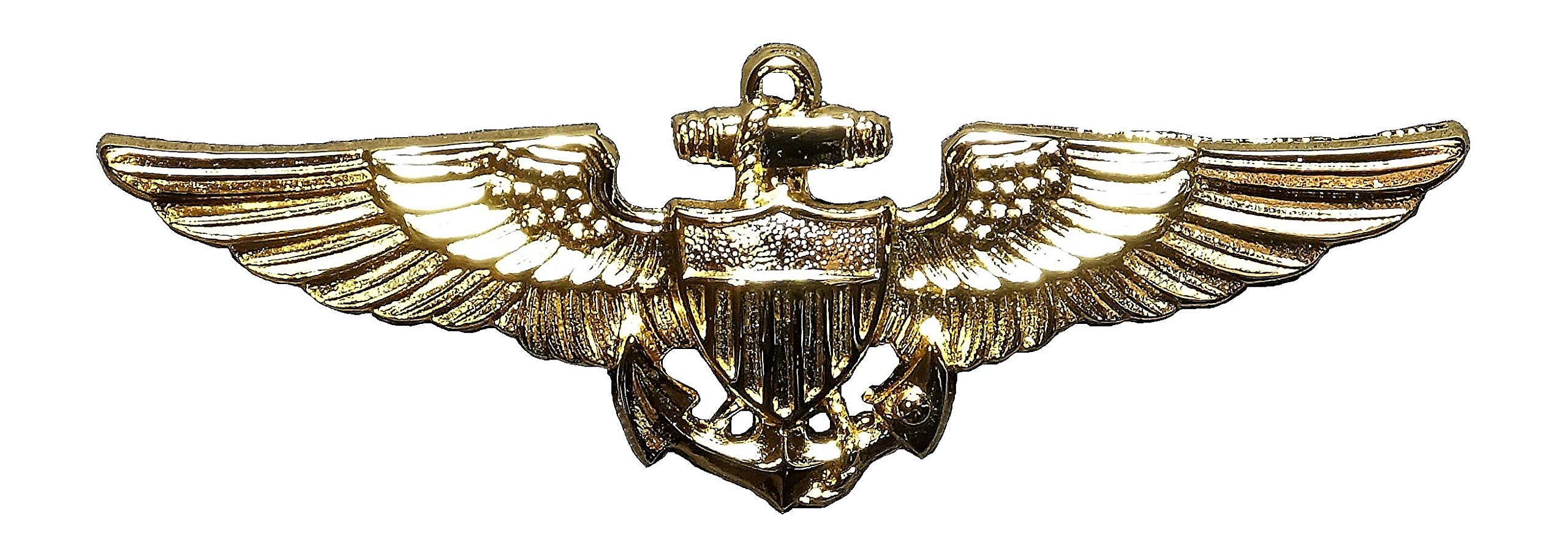 ★１９３０年代＊アメリカ軍＊海軍＊銀製＋金張り製＊パイロット章/ＷＩＮＧ（実物） 81w1ow4E-EL.jpg