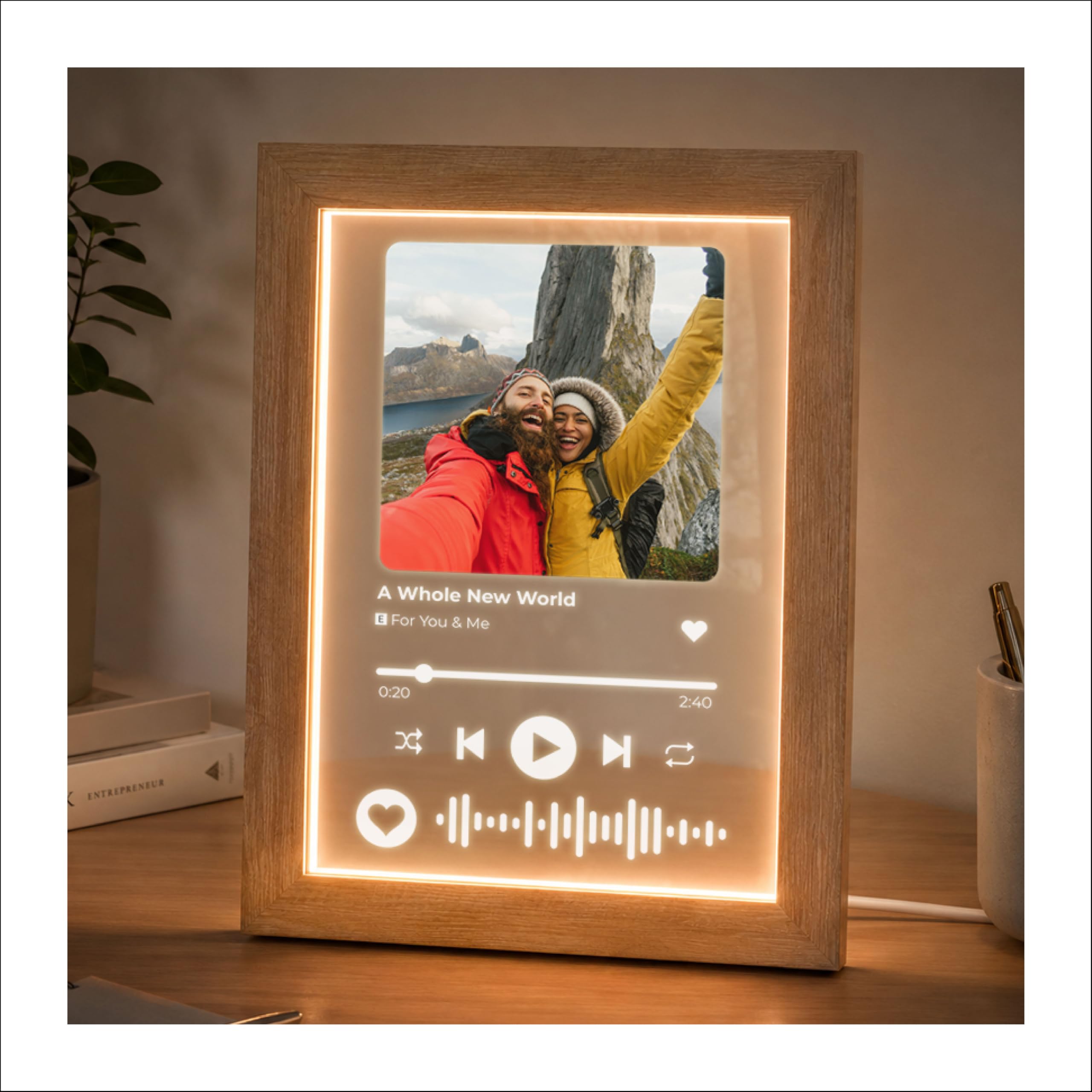 Crafted Memories Personalised A5 (Picture & Song Frame, 21L x 15W cm) โ image 1