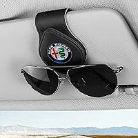 Vista 1 de Soporte para gafas de sol para coche, marco de gafas de cuero, colgador de gafas, clip para tarjetas, accesorios para visera de coche compatibles