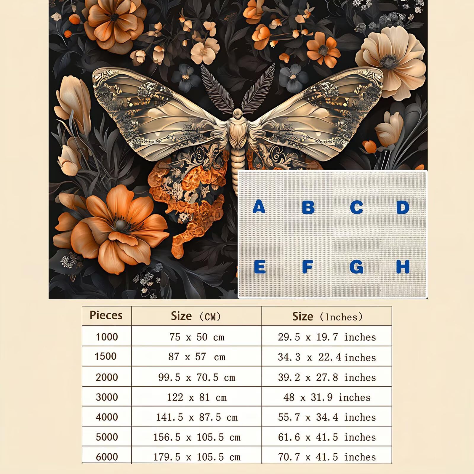 fiore animale Puzzle 3000 Pezzi per Adulti, Puzzle in Legno - Collezione Classica con Poster Incluso - Sfida di Concentrazione e Passatempo Antistress, Gioco Educativo per Famiglia, 122 x 81 cm f0-348