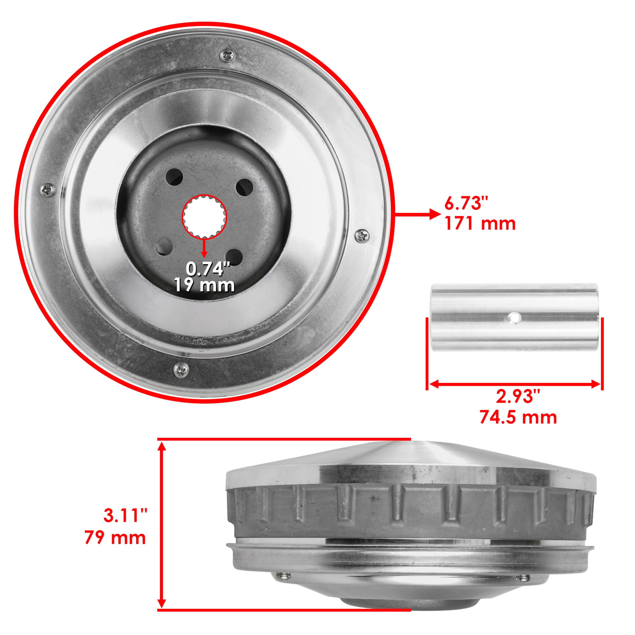 Amazon.com: Caltric Clutch Primary Sliding Fixed Sheave Belt