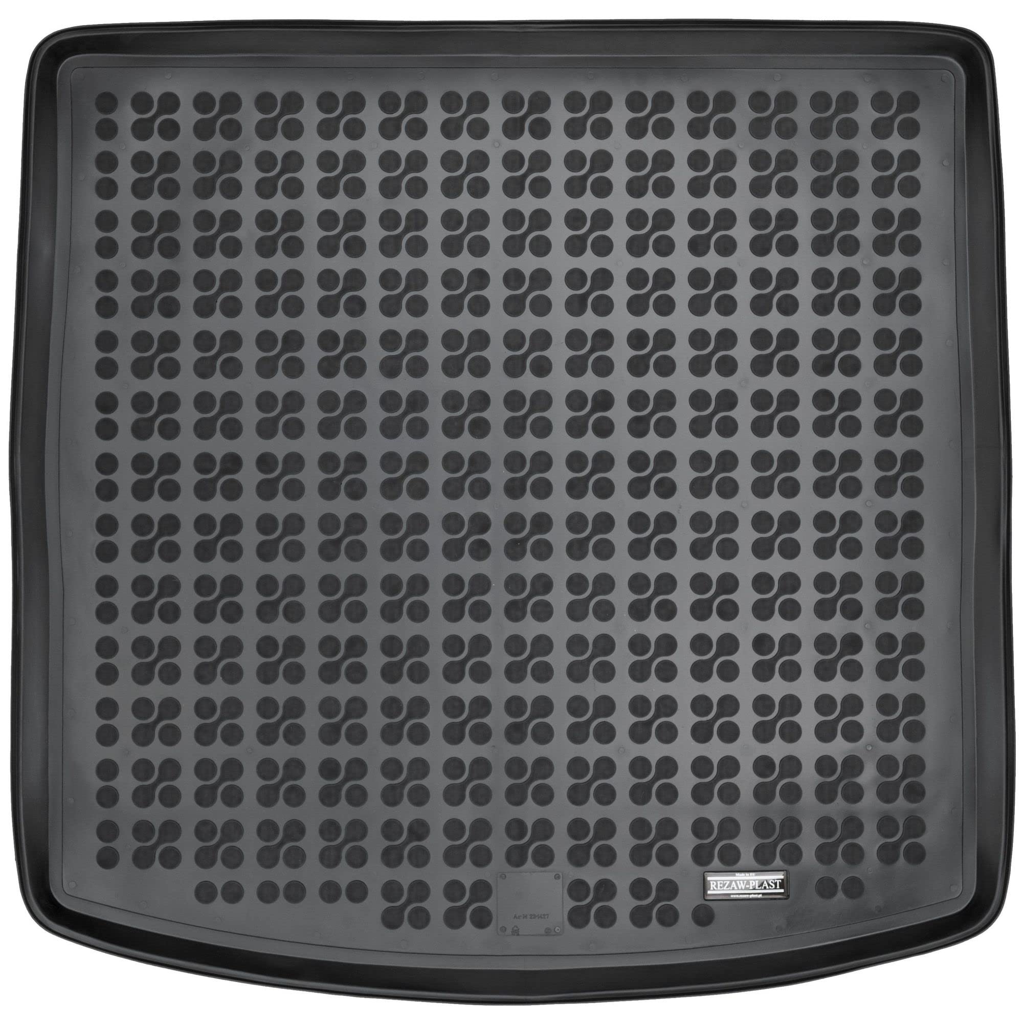 MOTOS Antirutschmatte Auto Kofferraummatte passt für SEAT Leon III MK3 2014-2020 Kompletter Schutz für Ihr Auto bei Allen Wetterbedingungen mit perfekt passenden Anti rutsch Matte