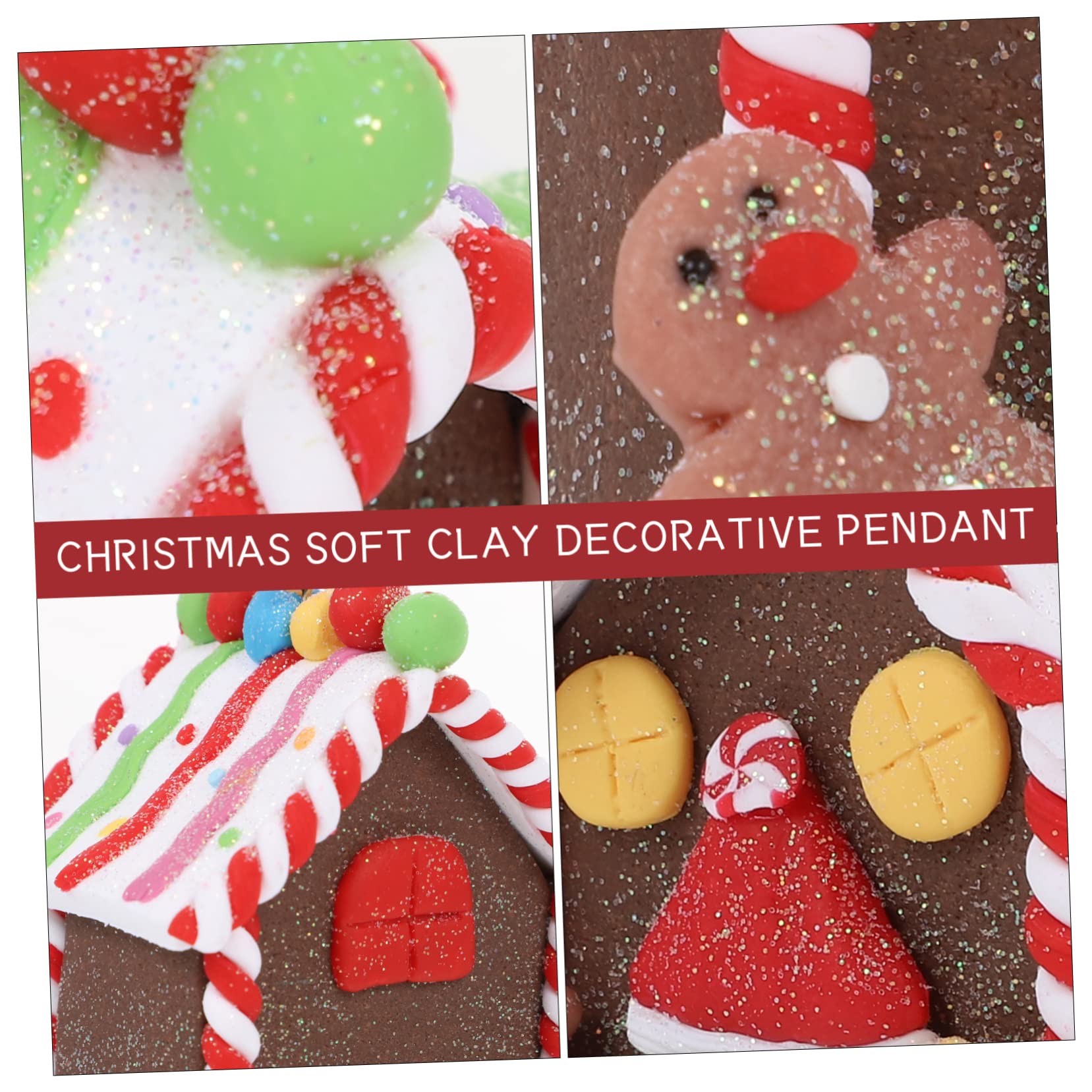 Cabilock 5 Stück Raumdekoration Aus Weichem Ton Nussknacker Weihnachtsdeko Dekorative Weihnachtswanddekoration Girlande Rot Und Weihnachtsbaumdekoration Weihnachtshaus