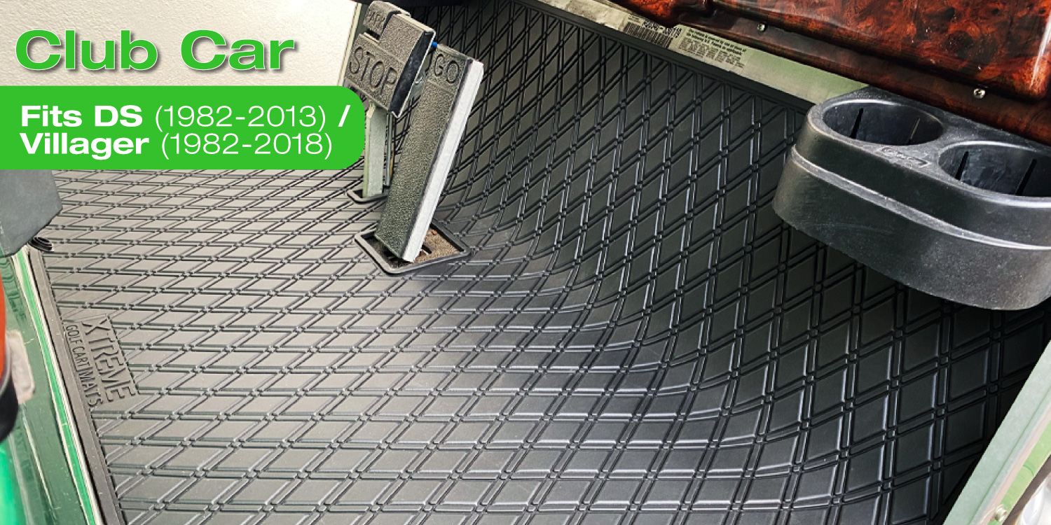 Amazon.com: Xtreme Golf Cart Mats Rubber Double Diamond Floor Mat