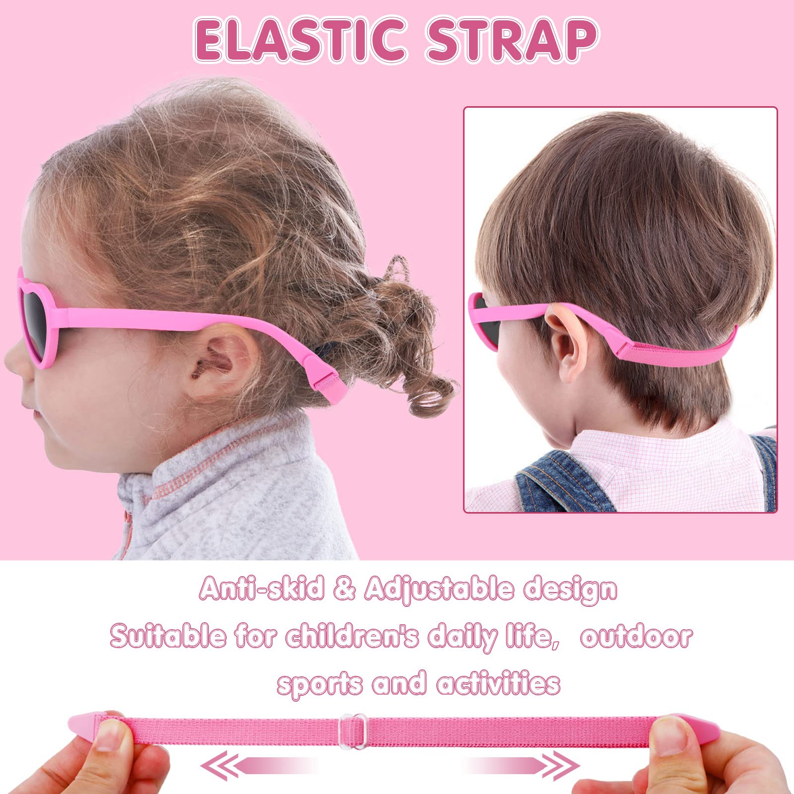 HIFOT Bebè Occhiali da sole, Protezione UV400 polarizzata Ragazza Ragazzo occhiali da sole Bambino, Flessibile Bambini e Bambine Occhiali da sole - 0 mesi a 3 anni